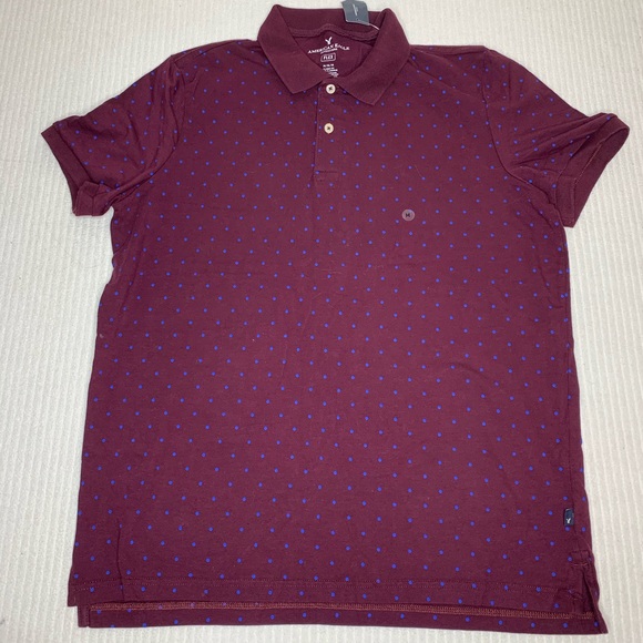 American Eagle Outfitters Other - Burgundy Polo Shirt By American Eagle Medium